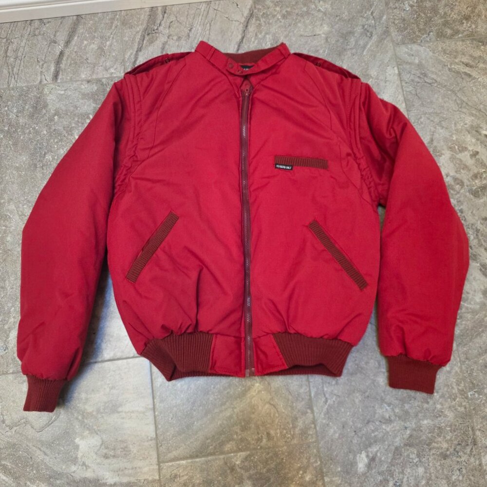 Vintage Members Only Insulated Active Full-Zip Puffer Bomber Jacket Men's Sz XL